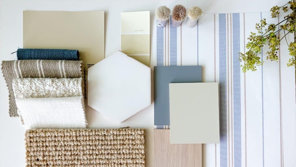 Plan a renovation material samples