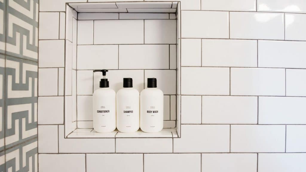 Shower Niche bathroom layout