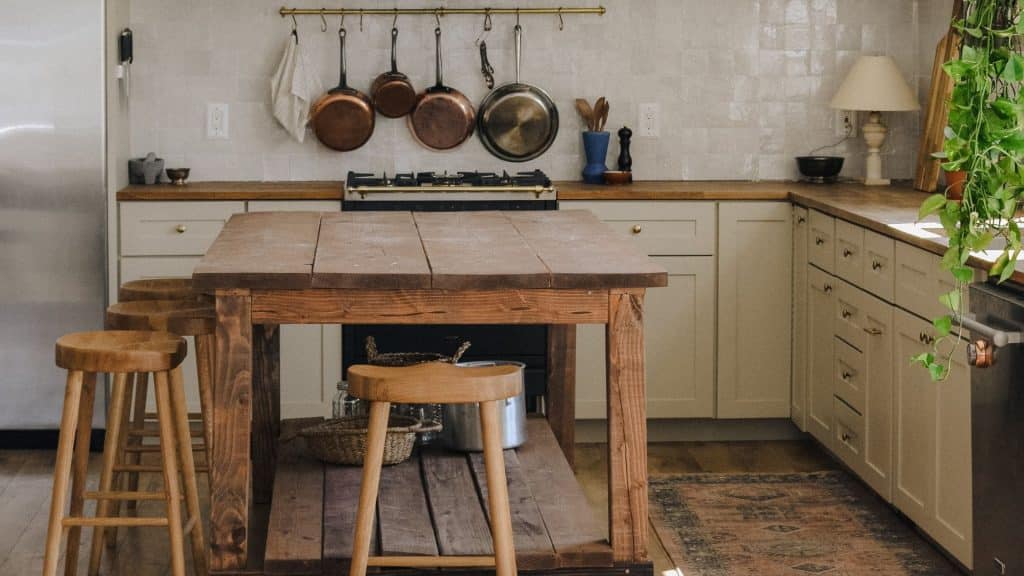 harvest table kitchen decor