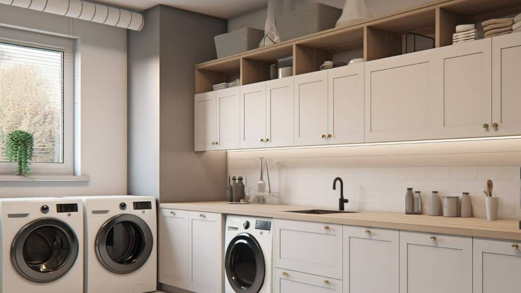massive laundry room