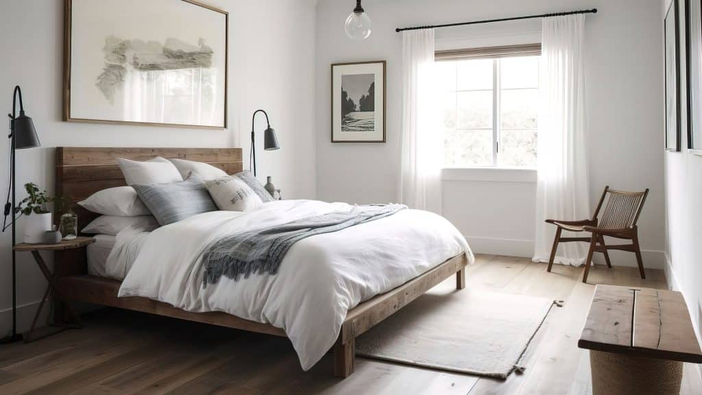 orient the bed layout bedroom